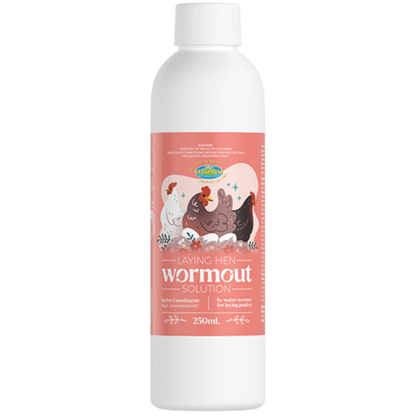 Bottle of Wormout Laying Hen Solution