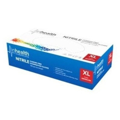 GLOVES NITRILE P/F 100s INHEALTH MAXTER