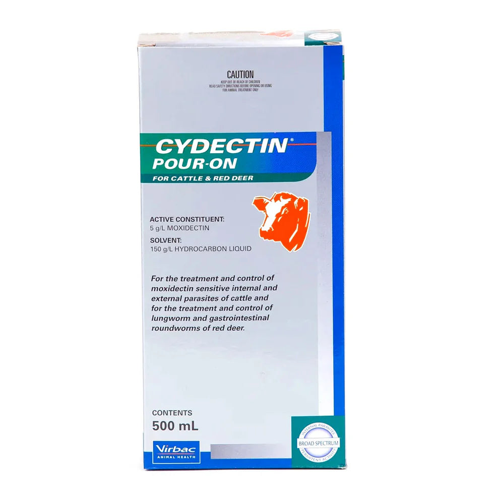 VIRBAC CYDECTIN CATTLE POUR ON – CVS Online Vet, Pet & Farm Supplies