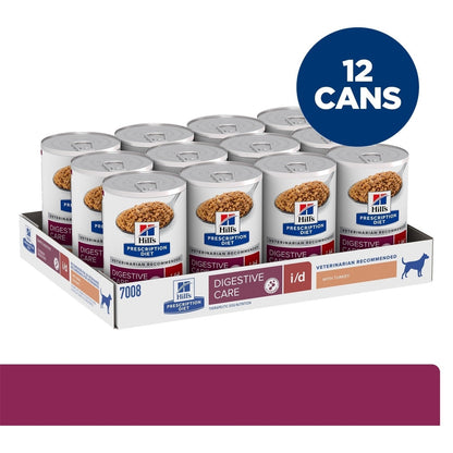 HILL'S PRESCRIPTION DIET K9 I/D TURKEY 370GM 12s