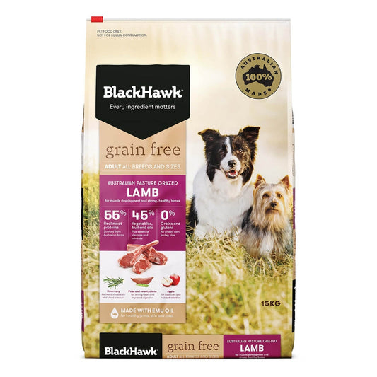 BLACKHAWK K9 GRAIN FREE LAMB 7KG
