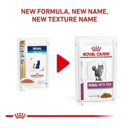 ROYAL CANIN FELINE RENAL 85GM 12s FISH POUCH