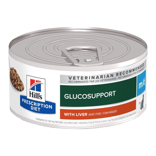 HILL'S PRESCRIPTION DIET FELINE M/D CANS 156GM CANS 24s