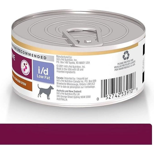 HILL'S PRESCRIPTION DIET K9 I/D LOW FAT STEW 156GM 24s