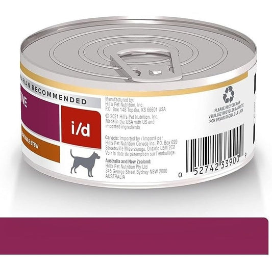 HILL'S PRESCRIPTION DIET K9 I/D CHICK VEG STEW 156GM 24s