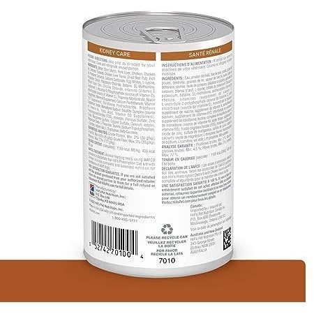 HILL'S PRESCRIPTION DIET K9 K/D CHICKEN 370GM 12s