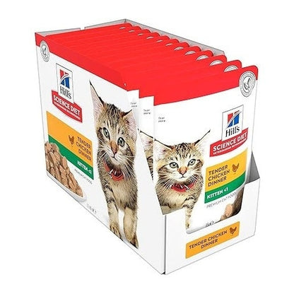 HILL'S SCIENCE DIET FELINE KITTEN CHICK 85GM 12s POUCH