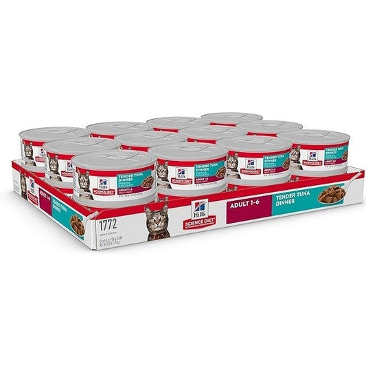 HILL'S SCIENCE DIET FELINE ADULT TUNA 156GM 24s