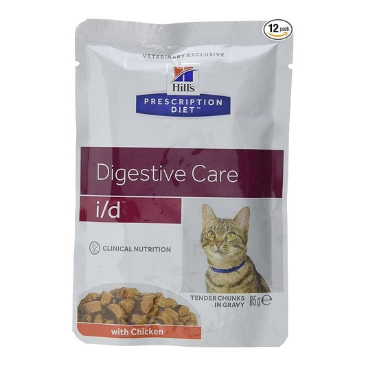 HILL'S PRESCRIPTION DIET FELINE I/D CHK 85GM 12s POUCH