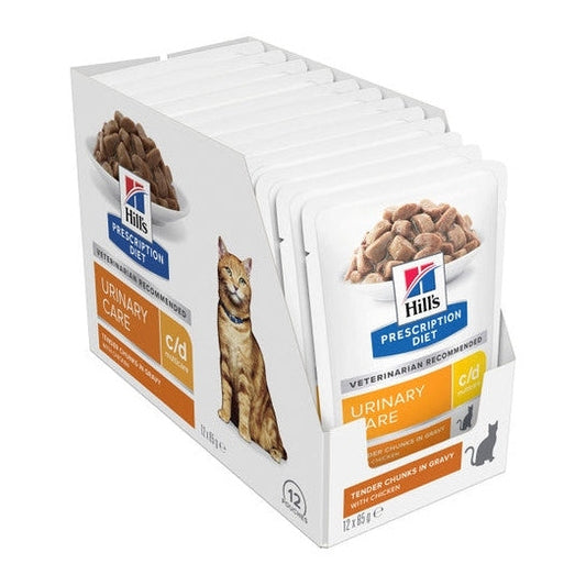 HILL'S PRESCRIPTION DIET FELINE C/D CHIK 85GM 12s POUCH