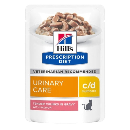 HILL'S PRESCRIPTION DIET FELINE C/D SALM 85GM 12s POUCH