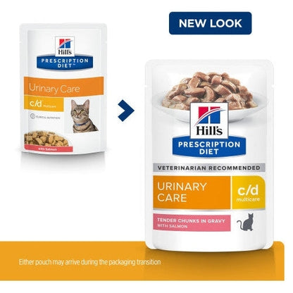 HILL'S PRESCRIPTION DIET FELINE C/D SALM 85GM 12s POUCH