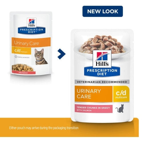 HILL'S PRESCRIPTION DIET FELINE C/D SALM 85GM 12s POUCH