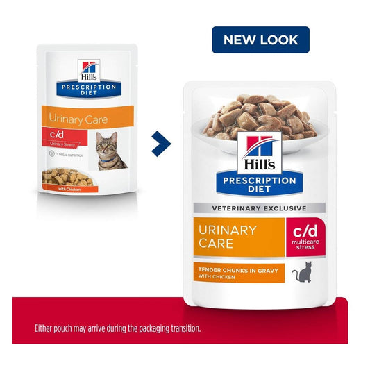 HILL'S PRESCRIPTION DIET FELINE C/D STRESS 85GM 12s POUCH