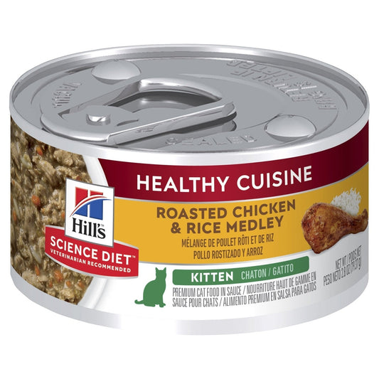 HILL'S SCIENCE DIET FELINE HC KITTEN CHICK 79GM 24s CANS