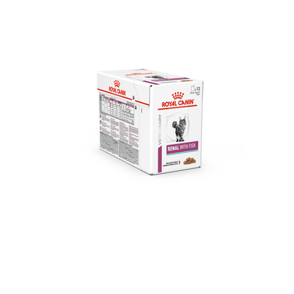 ROYAL CANIN FELINE RENAL 85GM 12s FISH POUCH