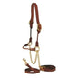 ROLLED SHOW CATTLE HALTER BROWN