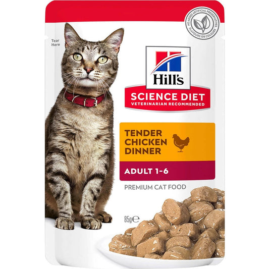 HILL'S SCIENCE DIET FELINE CHICKEN 85GM 12s POUCH