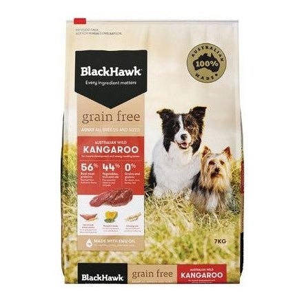 BLACKHAWK K9 GRAIN FREE KANGAROO 7KG