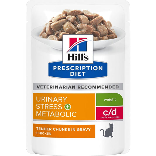 HILL'S PRESCRIPTION DIET FELINE C/D STRESS METABOLIC 85GM 12s