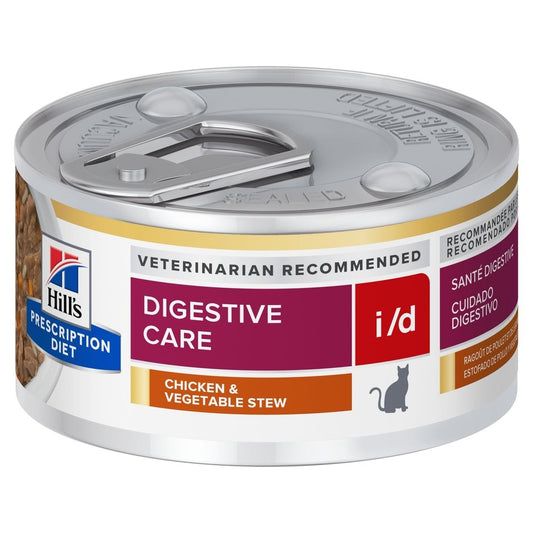 HILL'S PRESCRIPTION DIET FELINE I/D CHICK VEG STEW 82GM 24s