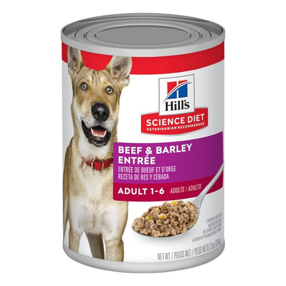 HILL'S SCIENCE DIET K9 ADULT BEEF & BARLEY 370GM 12s