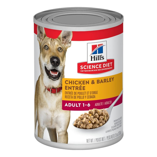 HILL'S SCIENCE DIET K9 ADULT CHICKEN & BARLEY 370GM 12s