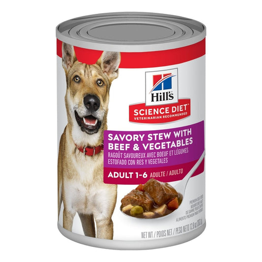 HILL'S SCIENCE DIET K9 ADULT STEW BEEF 363GM 12s