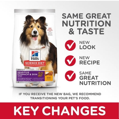 HILL'S SCIENCE DIET K9 ADULT SENSITIVE STOMACH & SKIN