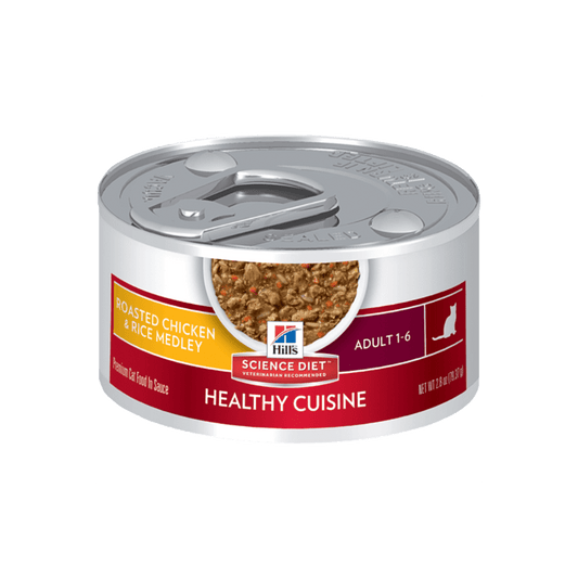 HILL'S SCIENCE DIET FELINE HC ADULT CHICK 24s CANS 79GM