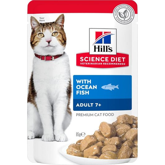 HILL'S SCIENCE DIET FELINE 7+ OFISH 85GM 12s POUCH
