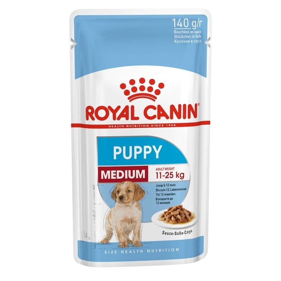 ROYAL CANIN K9 MEDIUM PUPPY 140G 10s POUCH