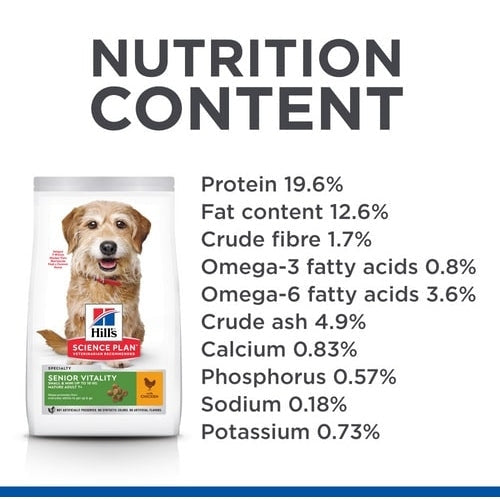 HILL'S SCIENCE DIET K9 SENIOR VITALITY 1.5KG ADULT 7+